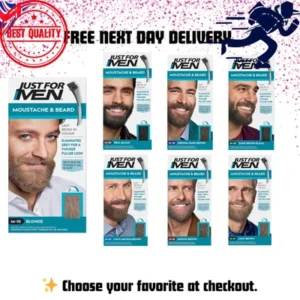 Just For Men Moustache & Beard Dye Eliminates Grey For a Thicker Fuller Look UK