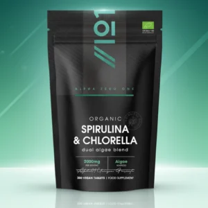 Organic Spirulina & Chlorella 2000mg - 300 Tablets - Broken Cell Wall - Cold