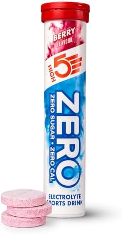 HIGH5 ZERO Electrolyte Tablet – Hydration Tablets Enhanced with Vitamin C – 0 Calories & Sugar Free – Boost Hydration, Performance & Wellness – Berry, 20 Tablets