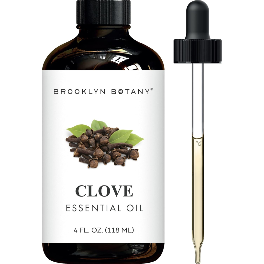 Brooklyn Botany Clove Essential Oil – Huge 4 Fl Oz – 100% Pure and Natural – Premium Grade with Dropper – for Aromatherapy and Diffuser